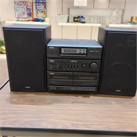 Aiwa Stereo Cassette Receiver & Speakers ppap