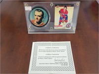 MAURICE RICHARD PUCK SIGNED WITH C.O.A