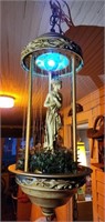 Grecian Goddess Hanging Oil Lamp