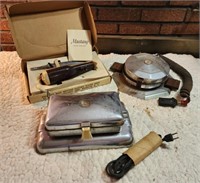 Vintage waffle maker, grill & electric knife