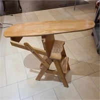 Antique 3-In-1! Step Stool, Ironing Board, Chair