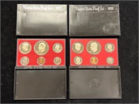 1977 & 1978 United States Proof Sets in Boxes