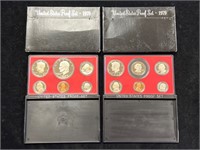 1978 & 1979 United States Proof Sets in Boxes