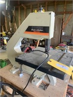 Black & Decker band saw on stand