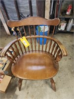 Windsor back type wood maple chair