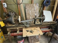 Early wood lathe and wood tools