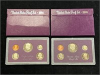 1984 & 1985 United States Proof Sets in Boxes