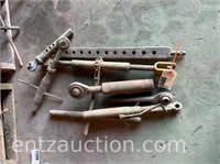 MISC LOT OF LARGE DRAWBAR AND CENTER LINK PARTS
