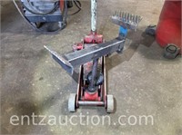 FLOOR JACK, RED W/ BRACKET