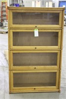 Oak Barrister Book Case Approx 36"x12.5"x58.75"