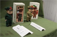 (2) Phillips 66 Collectable Dolls
