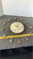 Vintage wall clock, battery operated