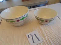 2 English bowls