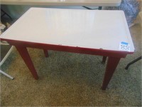 Enamel top country table
