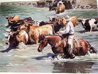 Terri Kelly Moyers "Crossing The Rio Grande" 26X19