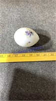Hand painted glass egg