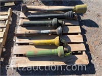 LOT OF MISC PTO SHAFTS