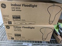 2 CASES INDOOR GE FLOOD LIGHTS