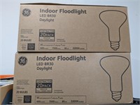 2 CASES INDOOR GE FLOOD LIGHTS