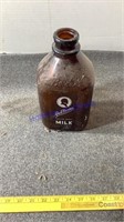 Borden brown milk bottle