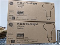 2 CASES INDOOR GE FLOOD LIGHTS