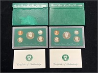 1995 & 1996 United States Proof Sets in Boxes