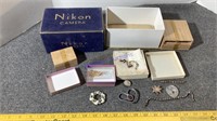 Jewelry and old boxes