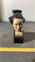 Oriental carved ladies bust