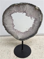 AMETHYST GEODE ON STAND