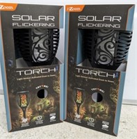 SOLAR FLICKERING LIGHT TORCH SET