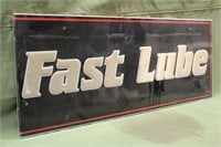 Fast Lube Sign Approx 58.5"x22.5"