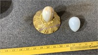 Glass & stone eggs
