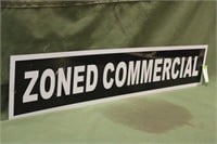 Zoned Commercial Sign Approx 60"x12"