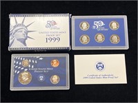 1999 United States Proof Set in Box with COA