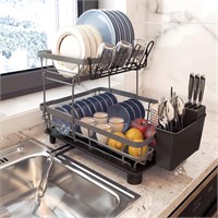 NEW $45 Dish Drying Rack with Drain Board