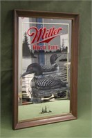 Miller High Common Loon Wisconsin Mirror Approx 15