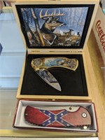 WILDLIFE AND CONFEDERATE FOLDIN KNIVES