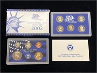 2002 United States Proof Set in Box with COA
