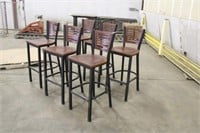 (6) Pub Height Chairs Approx 15"x16"x30"