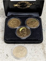 BUFFALO NICKEL MEDAL, DENNIS RODMAN MEDALS