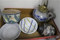 Assorted pottery