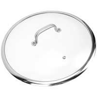 Tempered Glass Lid with Steam Vent Hole, 13 inch