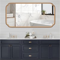 Gold Wall Mirror 48 x 24 Inch Bathroom Vanity
