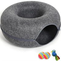 Cat Cave for Indoor Cats, Large Cat Donut