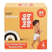 Hello Bello Premium Diapers, Size 4, 84 Count