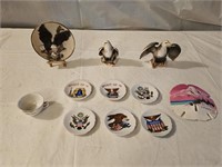 Eagle Shakers, Mini Plates & Collectibles