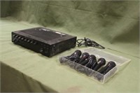 TOA 900 Series II Amplifier/Mixer, Works & (5) Mic