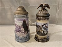 Mount Rushmore and Eagle Beer Steins
