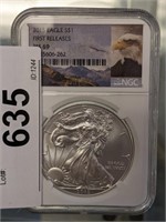 GRADED 2015 AMERICAN SILVER EAGLE