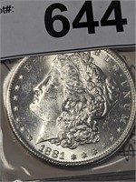 1881-S MORGAN SILVER DOLLAR